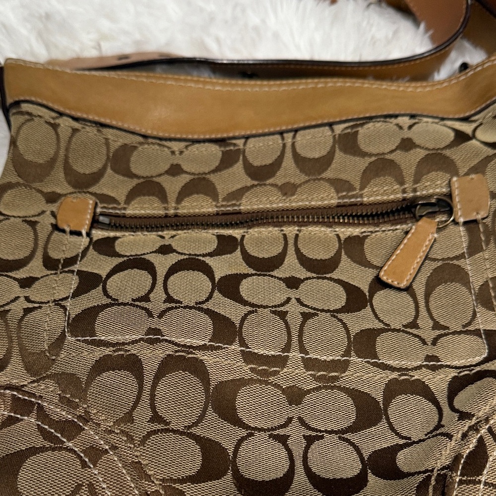 Coach Tan and Brown Crossbody Bag - Picture 2 of 13